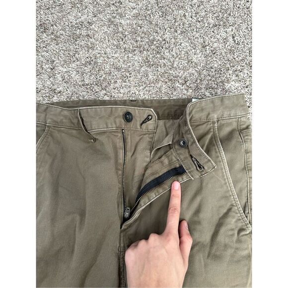 Rag & Bone Buckley Chino Pants Olive Green Ankle Straight Leg Cotton Utility 31 - Picture 8 of 16